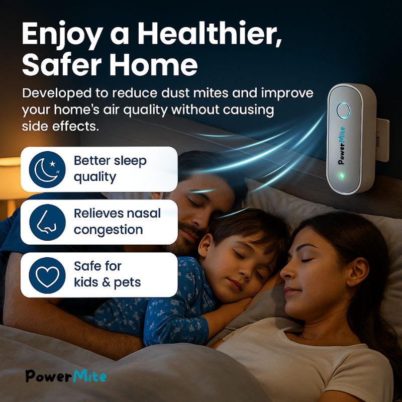 PowerMite™ – Effortless Mite Removal for Cleaner, Safer Air