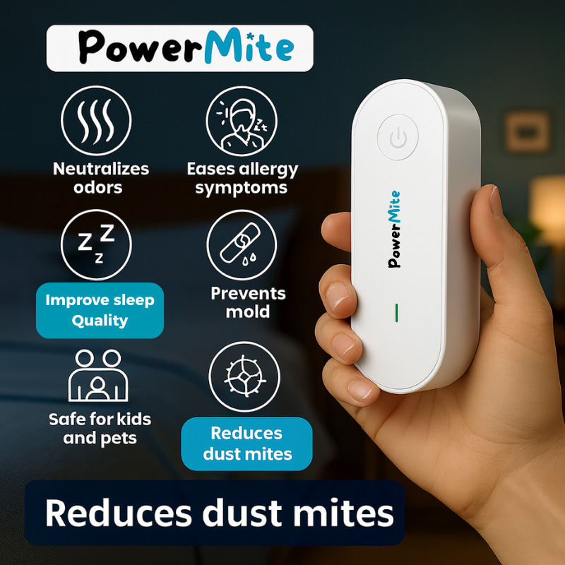 PowerMite™ – Effortless Mite Removal for Cleaner, Safer Air